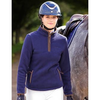 Shires Aubrion Core Ladies Half Zip Fleece (Navy)