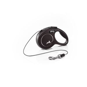 Flexi New Classic Cord Black Dog Lead - Extra Small 3m (Black)