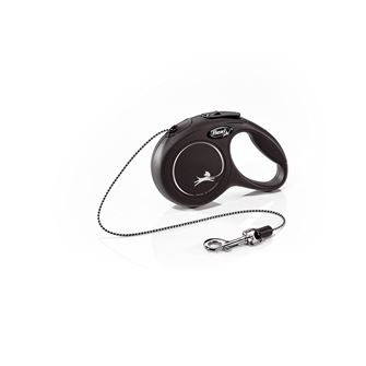 Flexi New Classic Cord Dog Lead - Extra Small 3m (Black)