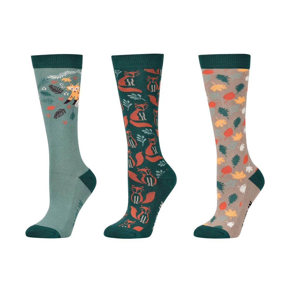 Dublin Kids 3 Pack Riding Socks (Autumnal)