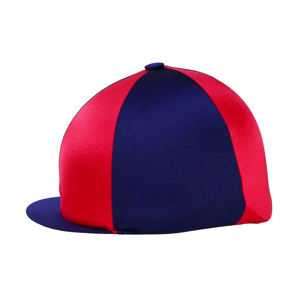 Hy Equestrian Two Tone Hat Cover (Navy/Red)