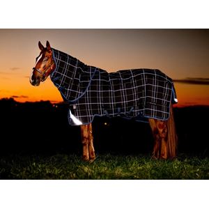 Horseware Rhino Reflectech Plus with Vari-Layer -250g Medium (Navy Reflective/Indigo)