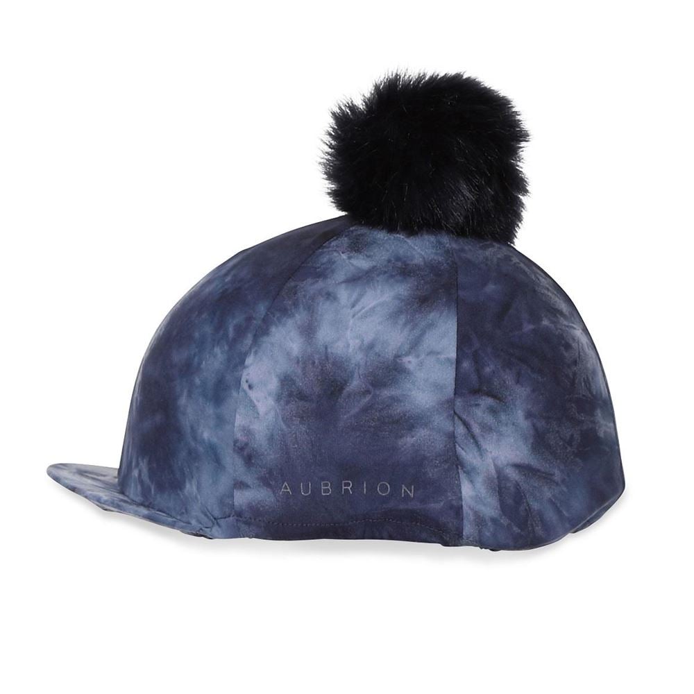 Shires Aubrion Pom Pom Hat Cover (Navy Tie Dye)