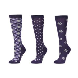 Dublin Pack of 3 Adults Riding Socks (Plum Perfect)