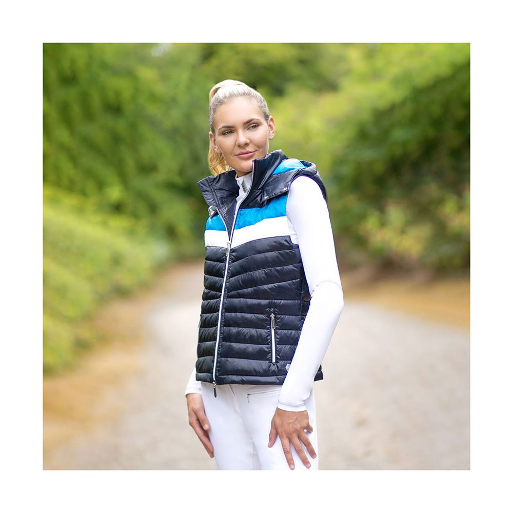 Coldstream Southdean Quilted Gilet (Navy/White/Blue)