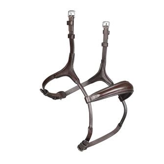 Shires Velociti Lusso Rolled Padded Cavesson Noseband (Havana)