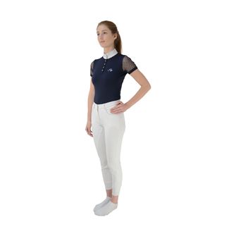 Hy Equestrian Lydia Lace Show Shirt (Navy)