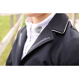 Hy Equestrian Cadiz Mizs Show Shirt (White/Silver)