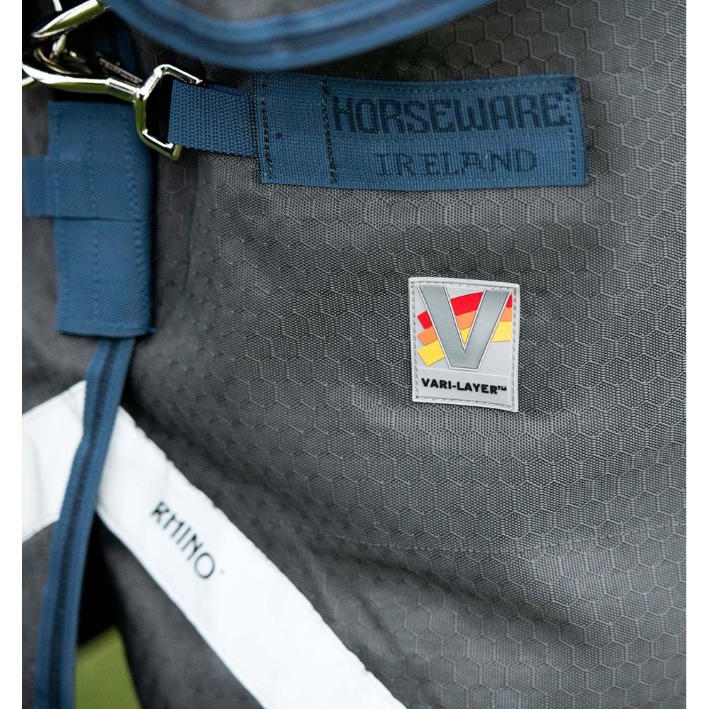 Horseware Rhino Plus HexStop Vari-Layer - 250g (Grey/Indigo & Navy) 