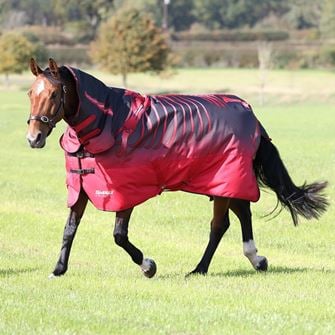 Shires Tempest Original 200 Combo Turnout Rug (Red Skeleton)