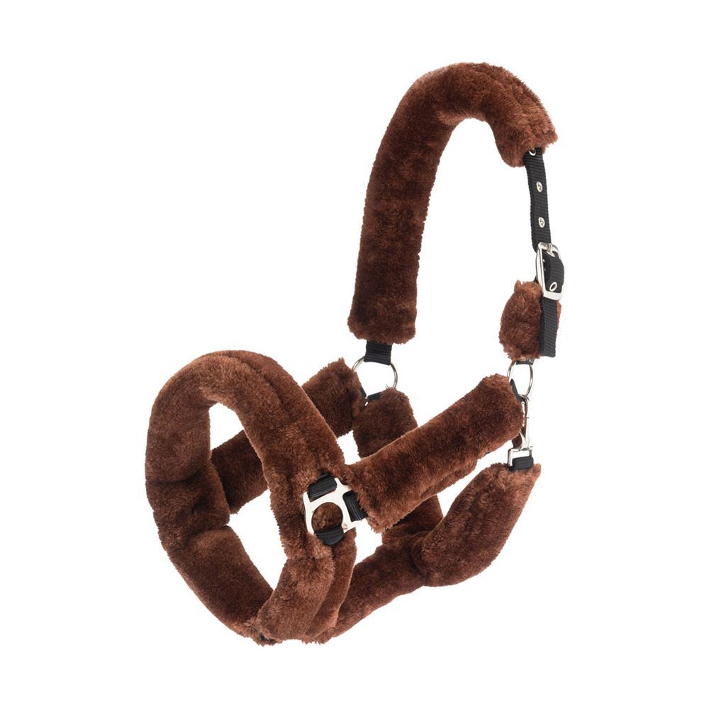 Hy Equestrian Fab Fleece Headcollar (Brown)