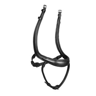 Shires Velociti LUSSO Ergonomic Curved Flash Noseband (Black)