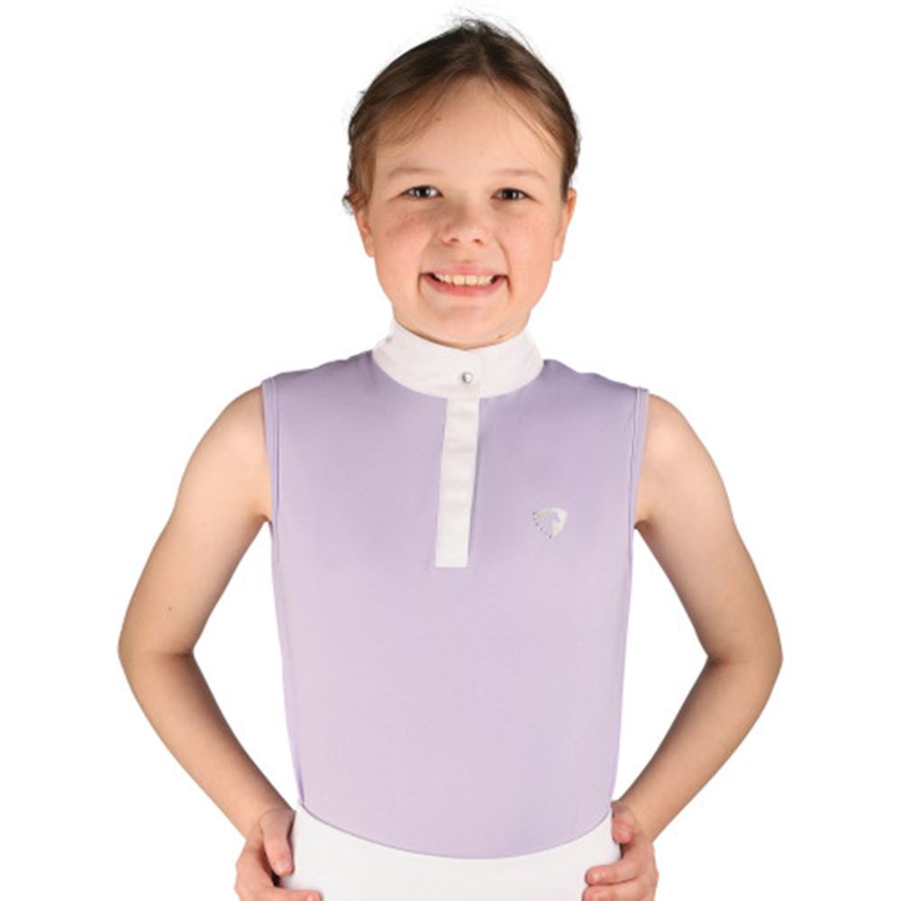 Hy Equestrian Eden Children's Sleeveless Show Shirt (Lilac)