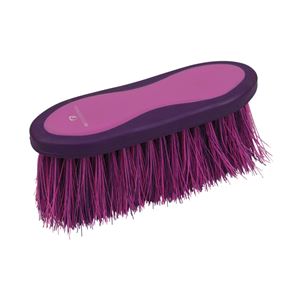 Hy Equestrian Pro Groom Long Bristle Dandy Brush (Purple/Pink)