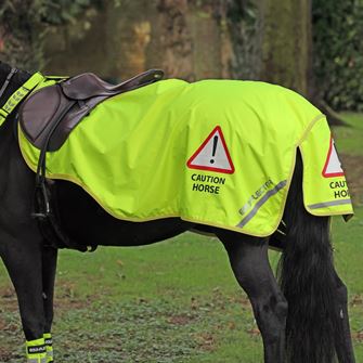 Shires Equi-Flector Waterproof Exercise Sheet (Bright Yellow)