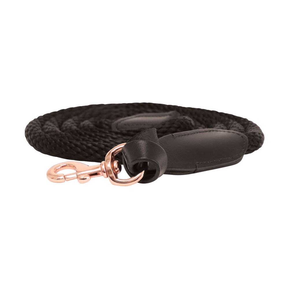 Hy Equestrian Rosciano Rose Gold Lead Rope (Brown)