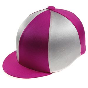 Capz Two-Tone Cap Cover Lycra (Pale Pink/Cerise)