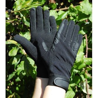 Rhinegold Winter Cotton Pimple Gloves (Black)