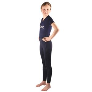 Hy Equestrian HYCONIC Children's Soria Riding Tights (Navy)