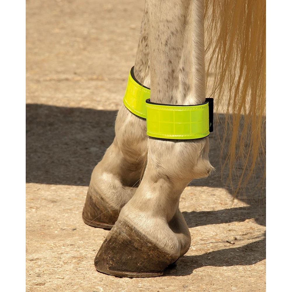 Harlequin Neoprene Lined Reflective Leg Bands (Reflective Yellow)