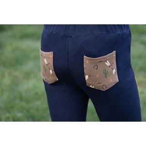 Hy Equestrian Cowboy Tots Jodhpurs (Navy/Beige)