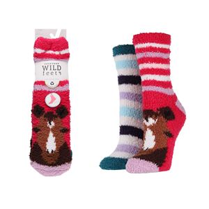 Cosy Lounge Socks 2 Pack - Horse (Adults)