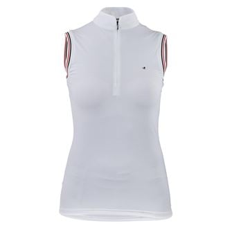 Shires Aubrion Arcaster Sleeveless Show Shirt - Young Rider (White)