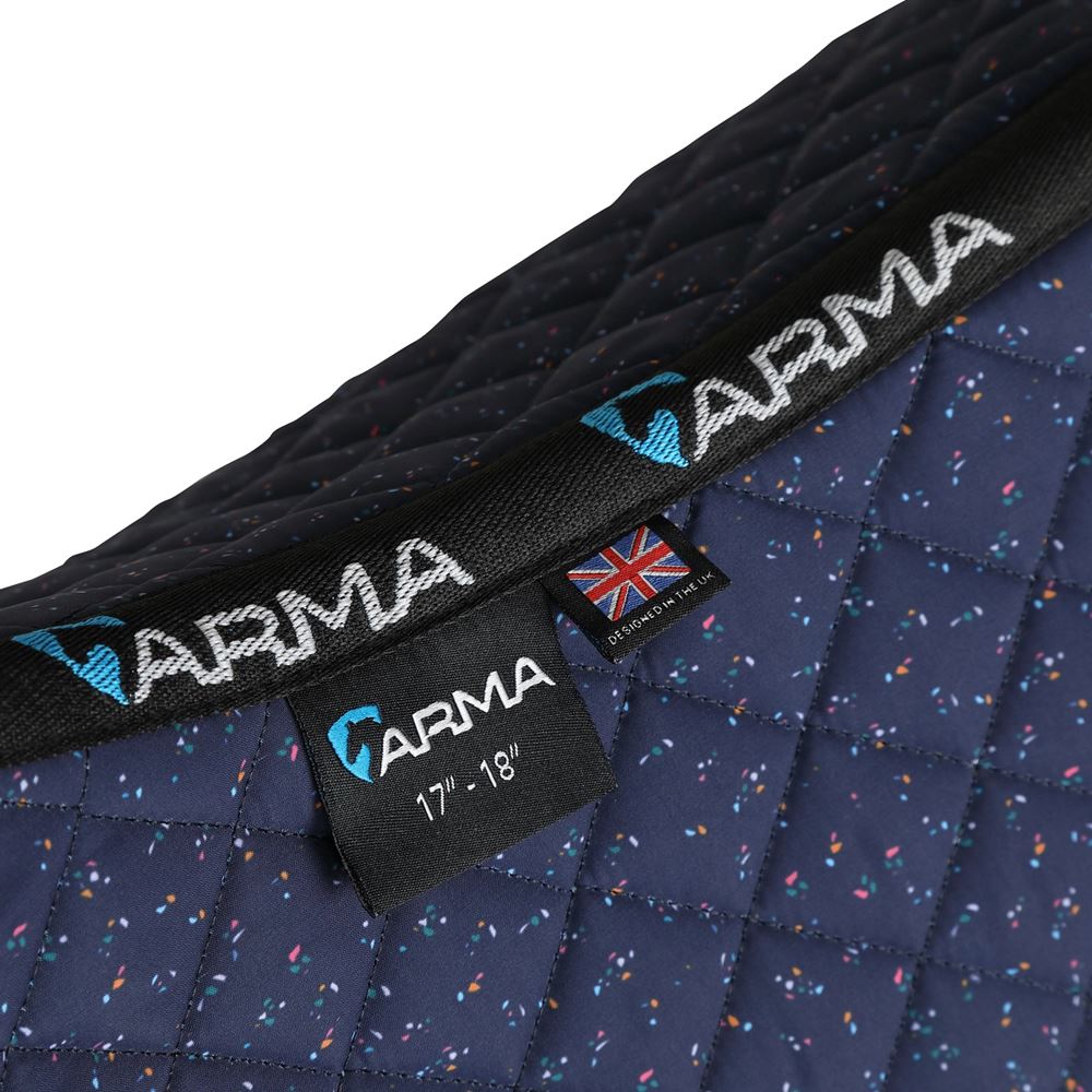 *barcodes* Shires ARMA Sport XC Saddlecloth (Navy Ditsy)