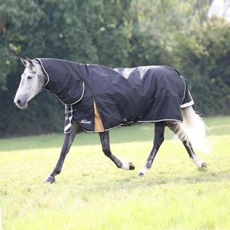 Shires Highlander Plus 200 Combo Turnout Rug (Black)