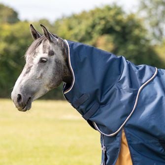 Shires Highlander Plus Lite Turnout Rug Neck Cover (Navy)