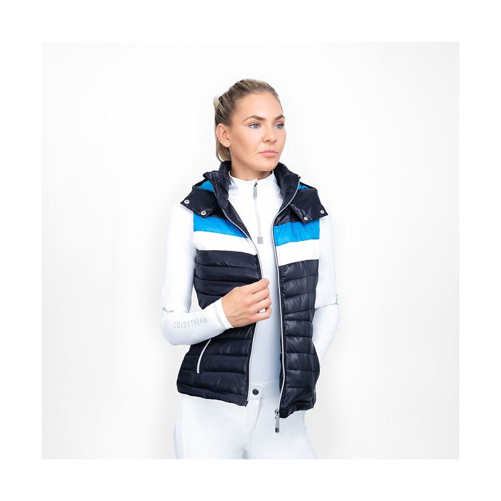 Coldstream Southdean Quilted Gilet (Navy/White/Blue)