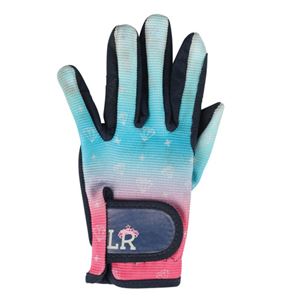 Dazzling Diamond Riding Gloves by Little Rider (Teal/Pink)