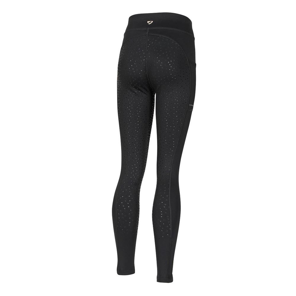 Shires Aubrion Shield Winter Riding Tights - Young Rider (Black)