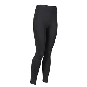 Shires Aubrion Shield Winter Riding Tights - Young Rider (Black)