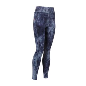 Shires Aubrion Non-Stop Riding Tights - Young Rider (Navy Tie Dye)