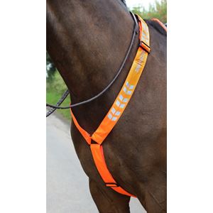 Shires Equi-Flector Breastplate (Bright Orange)