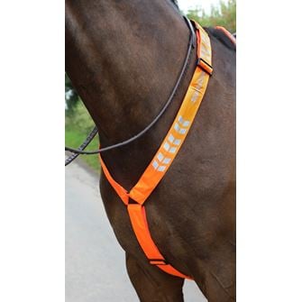 Shires Equi-Flector Breastplate (Bright Orange)