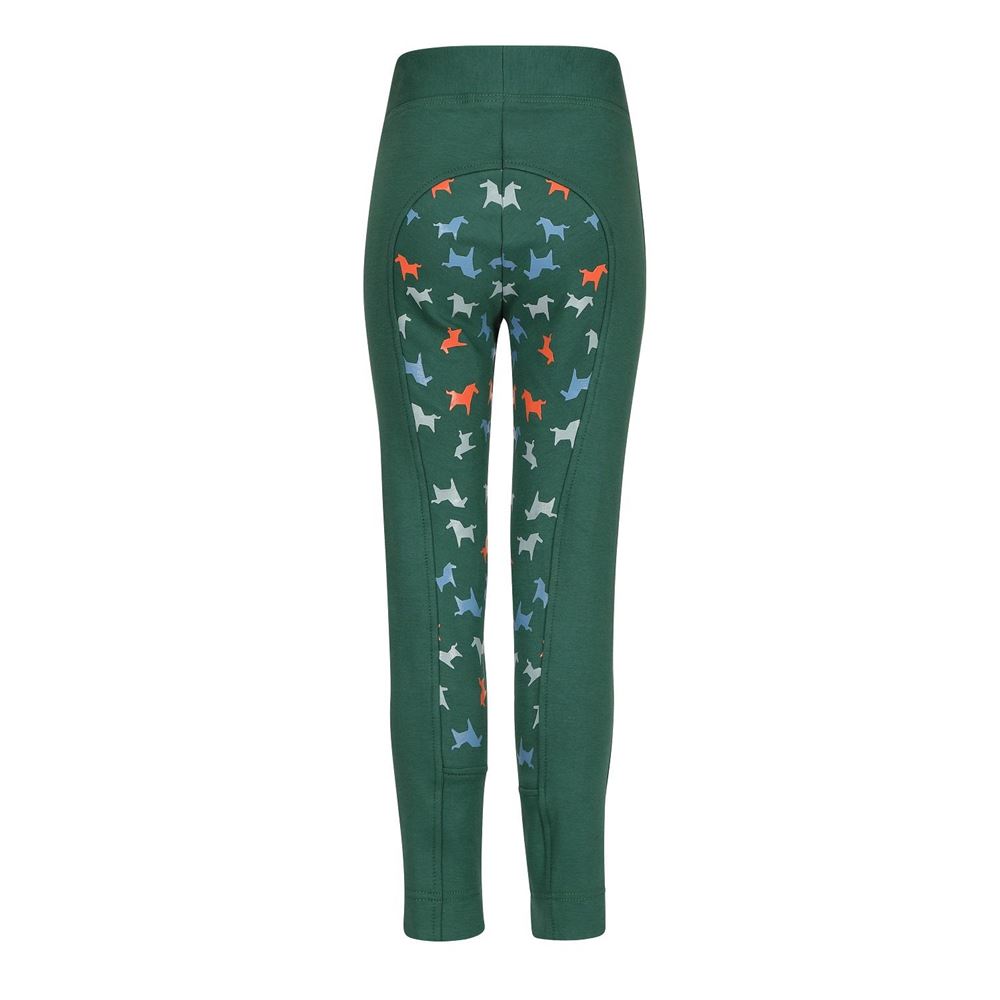 Shires Tikaboo Childrens Jodhpurs (Green Horse)