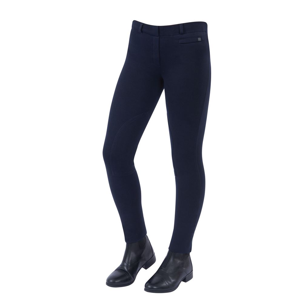 Dublin Child's Supa-Fit Pull On Knee Patch Jodhpurs (Navy)