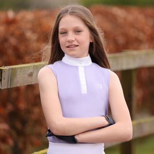 Hy Equestrian Eden Children's Sleeveless Show Shirt (Lilac)