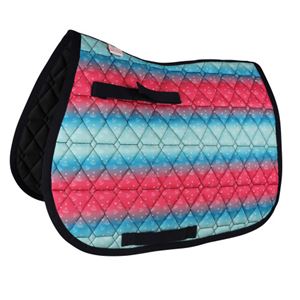 Dazzling Diamond Saddle Pad by Little Rider (Teal/Pink)