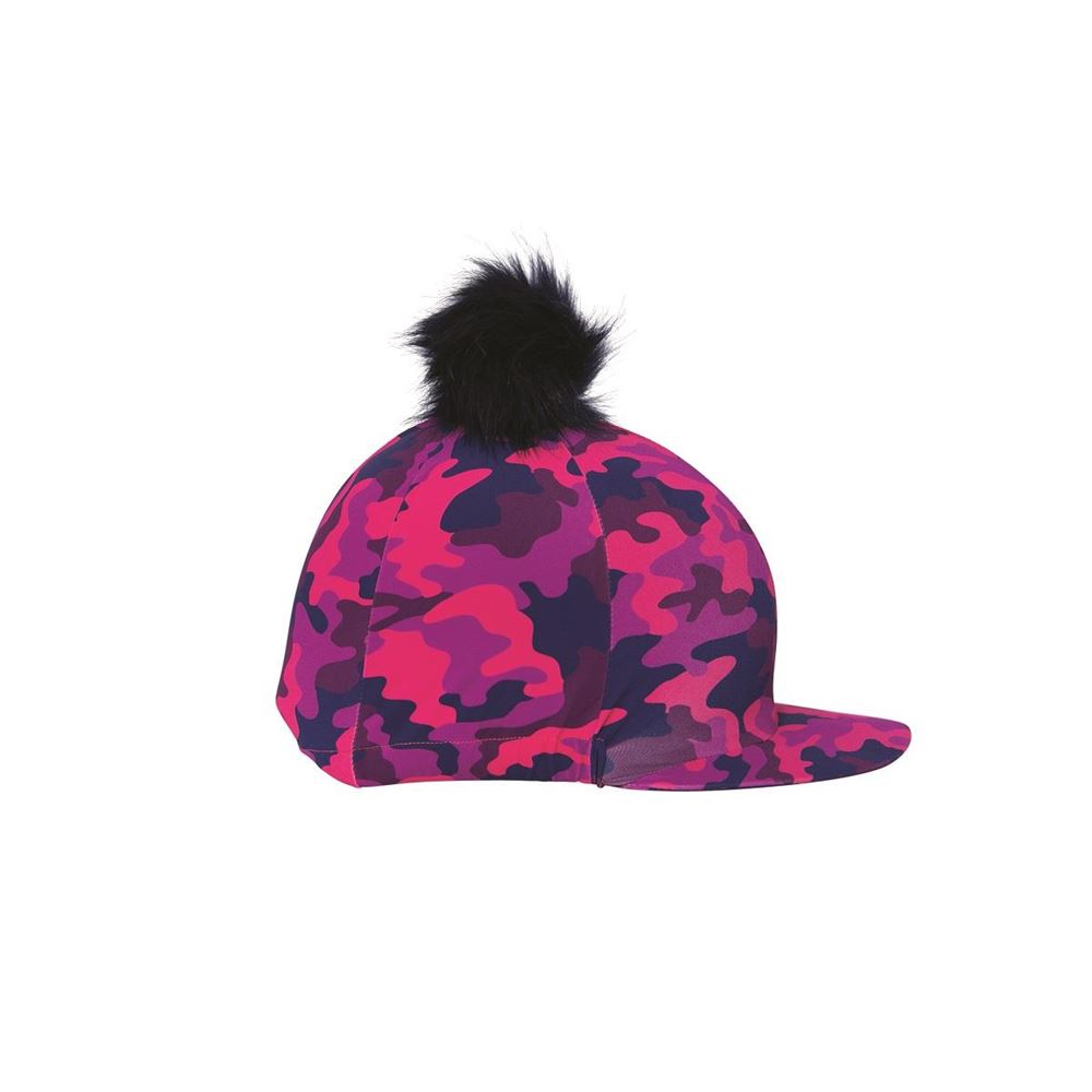 Hy Equestrian DynaForce Hat Cover (Raspberry/Navy)