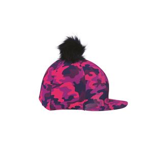 Hy Equestrian DynaForce Hat Cover (Raspberry/Navy)