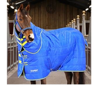 Shires Tempest Original 100 Stable Rug & Neck Set (Blue)