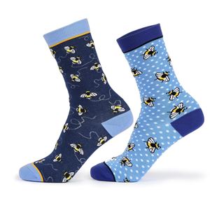 Shires Aubrion Bamboo Ankle Socks 2 Pack - Child (Bee)