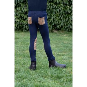 Hy Equestrian Cowboy Tots Jodhpurs (Navy/Beige)