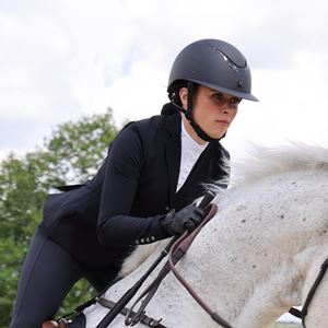 Shires Karben Elisa Ellipse Riding Hat 52-54 (Black/Black)