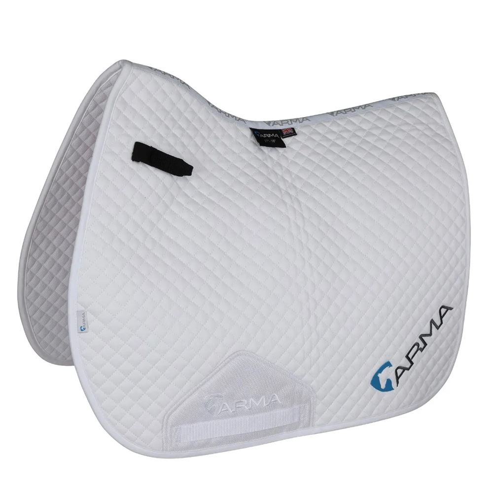 *barcodes/desc* Shires ARMA Branded GP Saddlecloth (White)