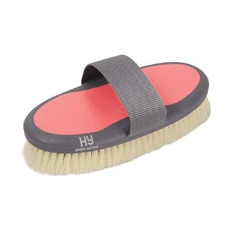 Hy Sport Active Goat Hair Body Brush (Coral Rose)