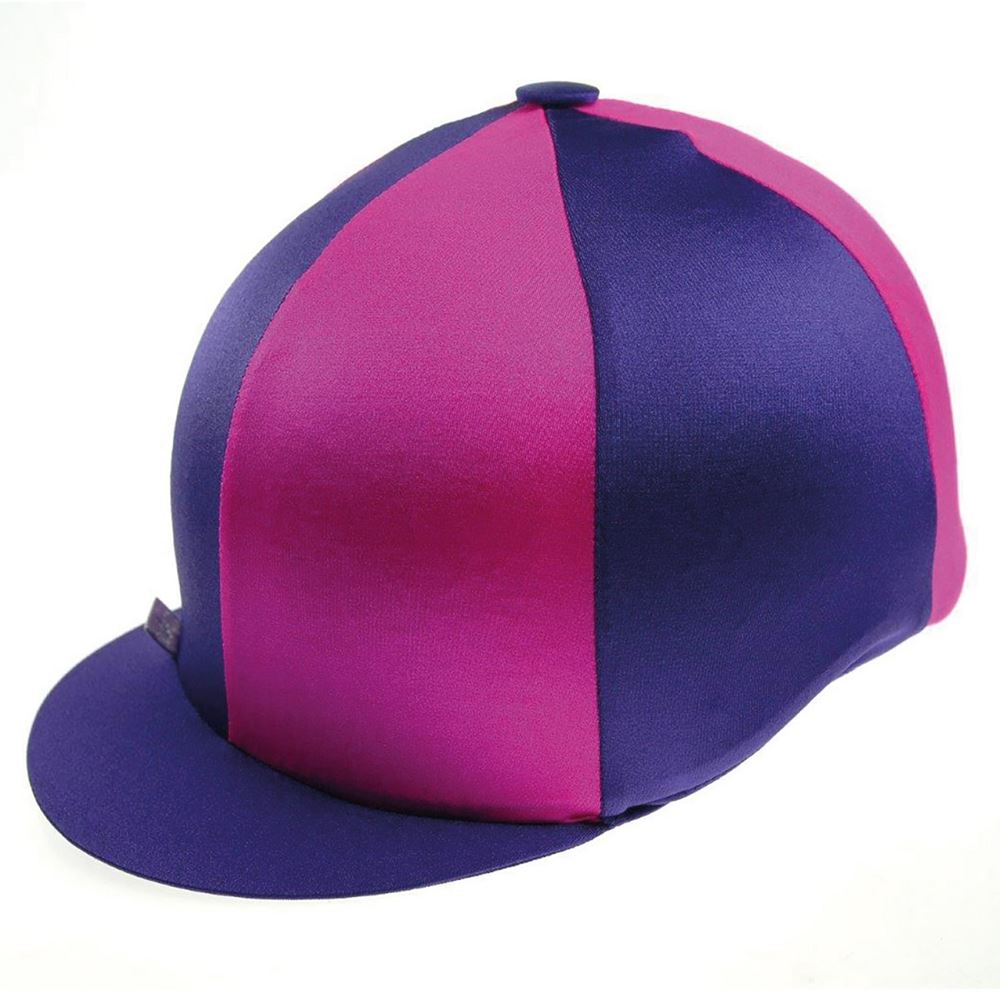 Capz Two-Tone Cap Cover Lycra (Purple/Cerise)